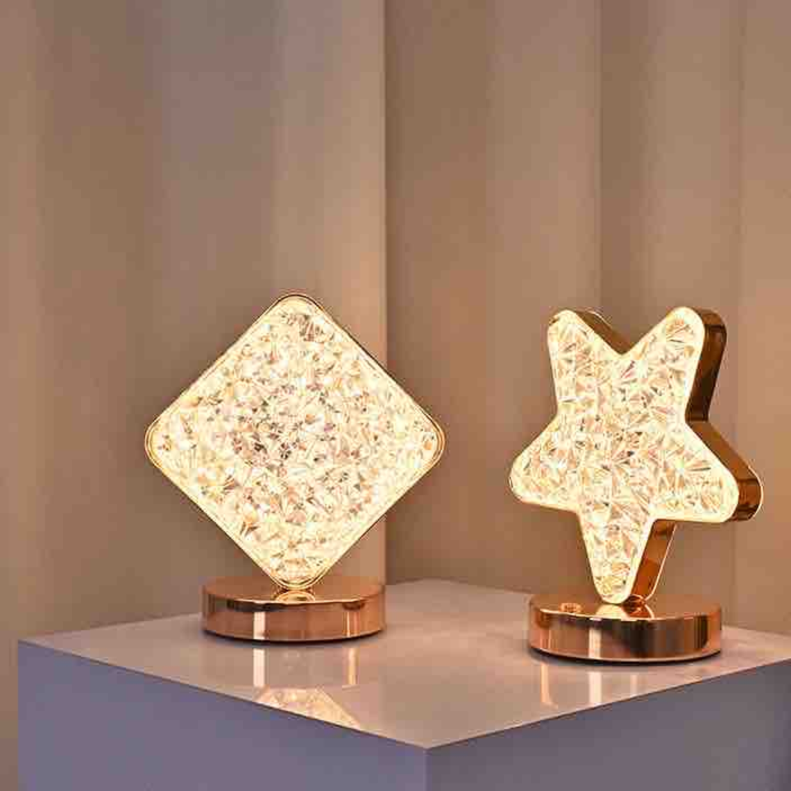 3 Mode Rechargable Crystal LED Lamp - Image 3