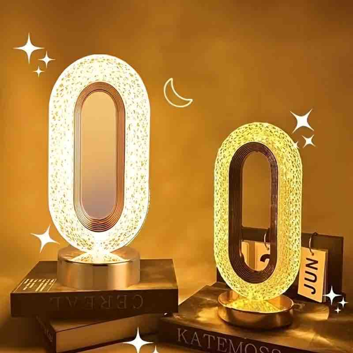 3 Mode Rechargable Crystal LED Lamp