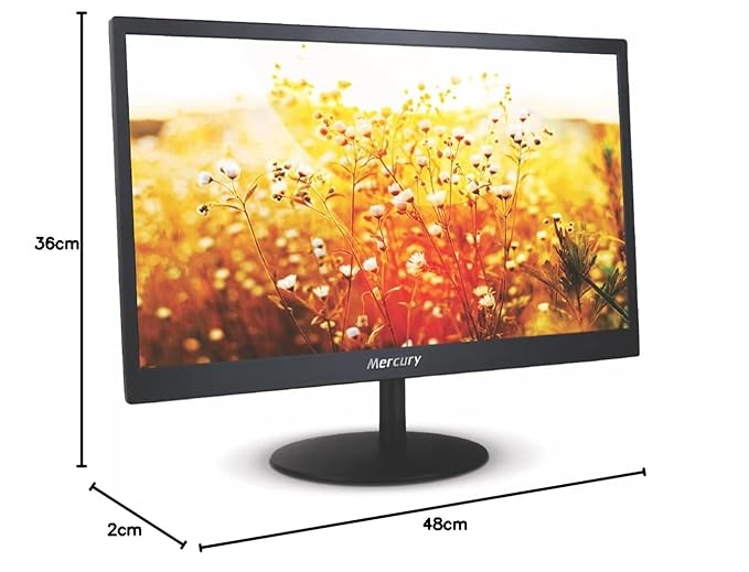 Mercury LED Monitor 20" Inch Wide MS2050THW - Black - Image 2