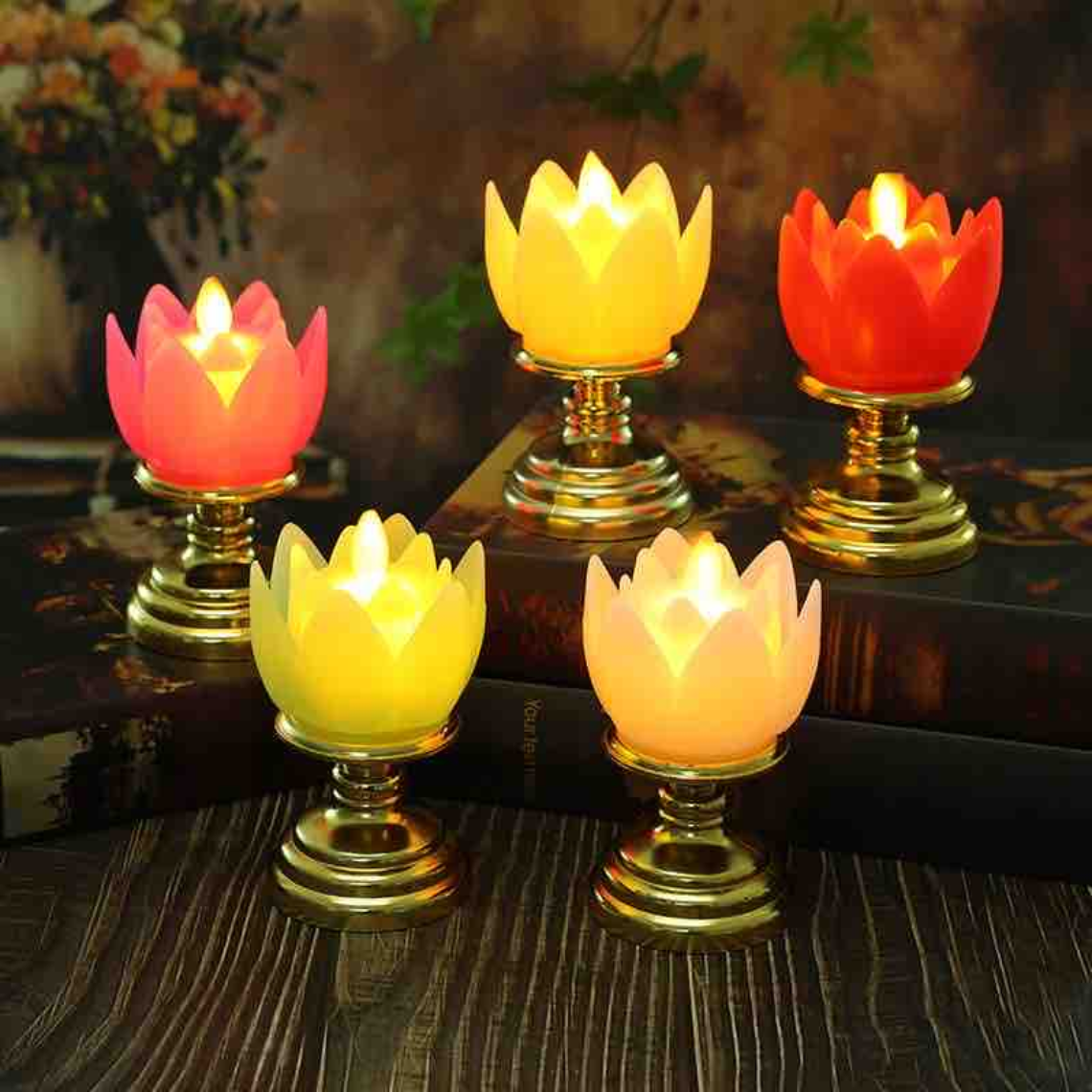 Lotus LED Candle