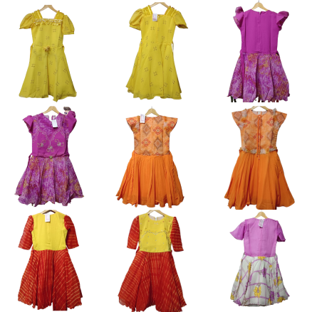 Kids Branded Frocks 5 Frocks Only 999/-