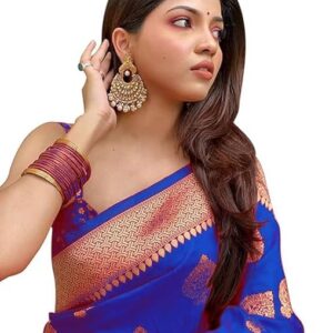 C J Enterprise Women's Kanjivaram Art Silk Saree