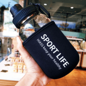 Sports Glass Sipper Bottle
